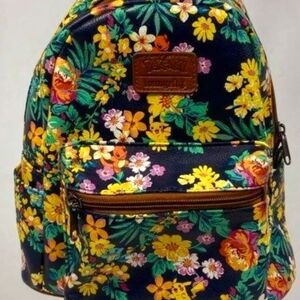 Pokemon Loungefly Mini Backpack with Pikachu & floral accents